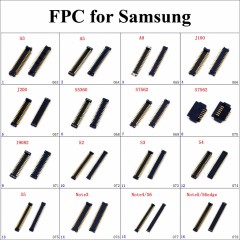1pc LCD Display FPC Connector For Samsung NOTE5 S6 Edge Note4 Note3 S5 S4 S5 S2 I9082 S7562 S5360 j200 j100 A8 A5 A3