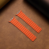 Apple watch leather two-section loop strap apple watchS1/S2/S3/S4/S5 leather magnetic watch strap