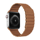 Apple watch leather two-section loop strap apple watchS1/S2/S3/S4/S5 leather magnetic watch strap