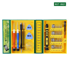 BST-8921 Precision screwdriver set 38 in 1 magnetic screwdriver set,Mobile phone iPad camera Iphone Samsung repair tool