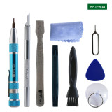 Free Shipping BST-608 19 in 1 Assemble DissembleTools Kit Pry Tool Opening Screwdriver Set for IPone iPad Mobile Phone Repairing