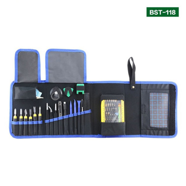 BST-118 Multi-purpose Precision Screwdriver Set 67 in 1 Magnetic Driver Kit with Portable Bag for iPhone 8 8 Plus Cellphone
