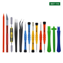 BST-115 15 in 1 Mobile Phone Screen Opening Pliers Repair Tools Kit Screwdriver Pry Disassemble Tool Set for iPhone Samsung