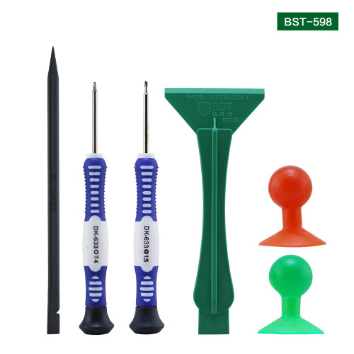 BST-598 6 in1 Professional Repair Tool Disassemble Tools Kit opening Tool For smartphone tablet