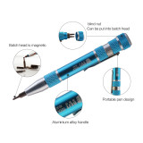 BST-927 9 in 1 Mini Screwdriver Pen Set Aluminum Alloy Handle S2