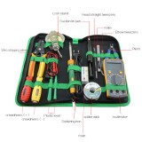 BST-113 Tools box 16 in 1 Household Professional Tools Screwdrivers Soldering Iron Multimeter Tweezers Repair Tool kit Tool box