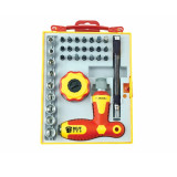 Selling High Quality 34 in 1 Drill Screwdriver Bits Set Multi-functional Repair Tools Kit for Computer and iPhone BST-2887B