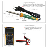 BST-113 Tools box 16 in 1 Household Professional Tools Screwdrivers Soldering Iron Multimeter Tweezers Repair Tool kit Tool box