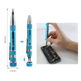 BST-927 9 in 1 Mini Screwdriver Pen Set Aluminum Alloy Handle S2