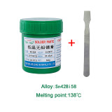 SD-528 Low Temperature Lead Free Solder Paste 200g / 500g High Quality Low Temperature Fresh BGA Solder Paste For SN42 BI58 SMT