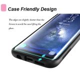 JGKK Case Fit 3D Curved Glass For Samsung Galaxy S8 S9 Plus Tempered Glass Case Friendly Screen Protector For S8 plus S9 Shield