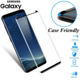 JGKK Case Fit 3D Curved Glass For Samsung Galaxy S8 S9 Plus Tempered Glass Case Friendly Screen Protector For S8 plus S9 Shield