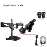 3.5X-180X Continuous Zoom Binocular Stereo Microscope Binocular Microscope Binocular Microscope Zoom 45 90 180X