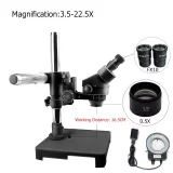 3.5X-180X Continuous Zoom Single Arm Binocular Stereo Microscope Binocular Microscope Zoom 45 90 180X