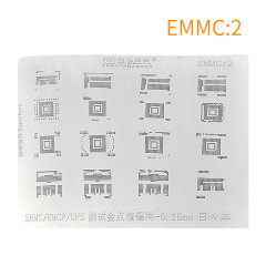 Amaoe Nand 1 Flash EMMC:2 EMCP UFS BGA Reballing stencil 0.15mm