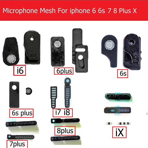 Adhesive microphone Anti Dust Mesh for iPhone 6 6s 7 8 plus X MIC Dust-proof filter on the frame with 3M Glue sticker