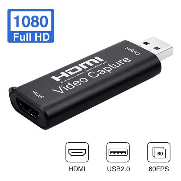 Mini Video Capture Card USB 2.0 HDMI Video Grabber Record Box fr PS4 Game DVD Camcorder HD Camera Recording Live Streaming