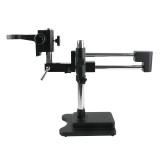 Universal Double Boom Lab Industrial Zoom Trinocular Stereo Microscope Holder Bracket Arm Stand 76mm Microscopio Accessories