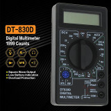 DT-830D Mini Pocket Digital Multimeter 1999 Counts AC/DC Volt Amp Ohm Diode hFE Continuity Tester Ammeter Voltmeter Ohmmeter