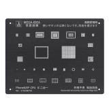 MEDA IDEA CPU/IC stencil for iPhone 6-11Promax A8-A13 CPU&IC black stencil black steel tin plant net