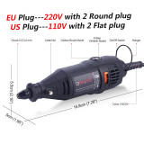 110V 220V Power Tools Electric Mini Drill with 0.3-3.2mm Universal Chuck & Shiled Rotary Tools For Dremel 3000 4000