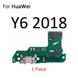 Charging Port Dock Plug Connector Charger Board Microphone Flex Cable For HuaWei Y9 Y7 Y6 Pro Y5 Prime GR5 2017 2018 2019