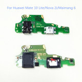 Charging Port Dock Plug Connector Charger Board Microphone Flex Cable For Huawei Mate 10 Lite Mate10Lite