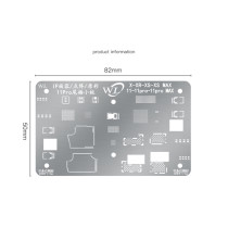 WL Dot Matrix Face ID LCD Screen Cable IC Chip Tin Template BGA Reball Stencil For iPhone X XS MAX XR 11Pro MAX