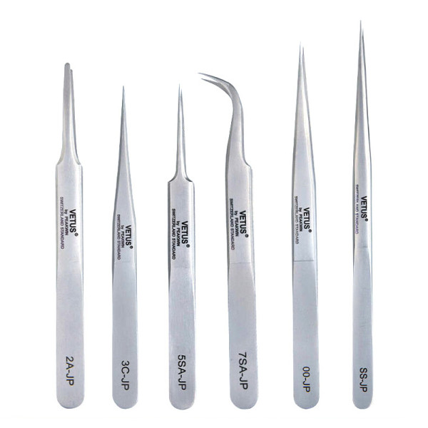 VETUS Super hard Tweezers High Precision Sharp-Pointed JP series