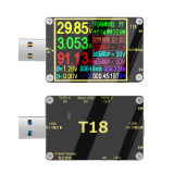 18 in 1 USB T18 digital voltmeter ammeter voltmeter dc voltmeter voltage current doctor 1.8  PD qc3.0 detector