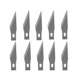 1 Knife Handle + 10pcs Blade Replacement 11A# Wood Cut Paper Knife PCB Repair Scalpel Knife DIY Cutting Tool