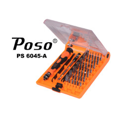 Poso PS-6045A 45 in 1 hardware tool combination screwdriver set