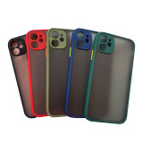 Eye protection contrast color matte texture silicone phone case for  6~14 promax