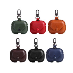 Fashion Leather Button Case For Airpods Pro