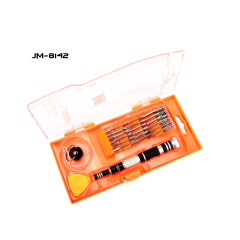 JAKEMY JM-8142 30 IN 1 Household DIY repair tool screwdriver set aerospace aluminum screwdriver set for Cell Phone Repair Tools