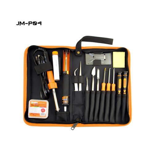 JAKEMY JM-P04 Electric Soldering Iron Bit Welding Tool Set with Mini Screwdriver DIY Repair Tool for Electronic Soldering Tin