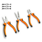JAKEMY JM-CT1-4/JM-CT1-5/JM-CT1-6 Wholesale Multipurpose Long Nose 8 inch Pliers DIY Hand Tool for Wire Twisting Cutting