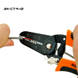 JM-CT4-12 Professional Wire Cutter Electric Stripper Hand Crimper Pliers Ratchet type Ferrules Lug Cable Terminal Crimping Tool