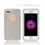 iPhone 6G-15promax defender clear case four-corner shockproof three-in-one transparent phone case
