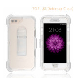 iPhone 6G-15promax defender clear case four-corner shockproof three-in-one transparent phone case
