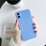 iPhone Silicone tempered glass style phone case