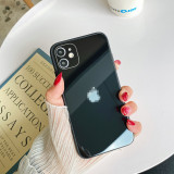 iPhone Silicone tempered glass style phone case