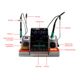 SUGON T3602 Soldering Station JBC C115 C210 Double Station Welding Rework Station For Cell-Phone PCB SMD IC Repair Solder Tools