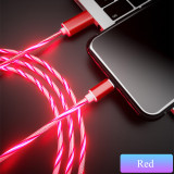 Glowing Cable Mobile Phone Charging Cables LED light Micro USB to  Type C