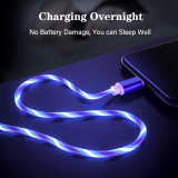 Glowing Cable Mobile Phone Charging Cables LED light Micro USB to  Type C