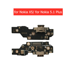 for Nokia X5/ for Nokia 5.1 Plus USB Charger Connector Flex Cable USB Charging Dock PCB Board Flex Cable Type C Spare Parts