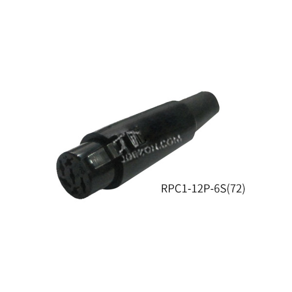 HRS black circular connector socket RPC1-12P-6S(72)