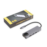 S-1610 USB C to Gigabit Ethernet Rj45 Lan Adapter HDMI- compatible for Macbook Pro Air 13 15 16 2020 Thunderbolt 3 USB-C Charger Port