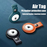 Genuine Leather Protective Sleeve Case Cover For Apple Airtag Tracker Location Protector