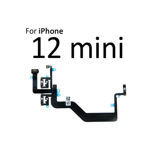 Switch Power ON OFF Button Flex Cable Ribbon For iPhone 12 mini Pro Max Mute Silence Volume Button Key Repair Part